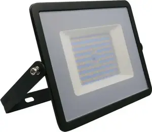 V-TAC 100W LED Floodlight, 8700lm, 6500K, IP65, Black
