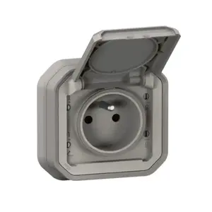 Розетка Legrand 069831L Plexo 55 2P+E 16А 250В скрытого монтажа серая