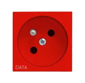 Ospel GK-1ZD/22 Single Socket-Outlet, 16A, Red, IP20