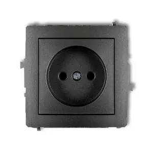 Розетка электрическая Karlik 11DGP-1 одинарная 16А 250В IP20