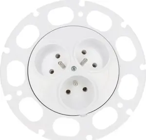 Timex PT-36 AS Triple Flush-Mounted Socket with Cable Reel