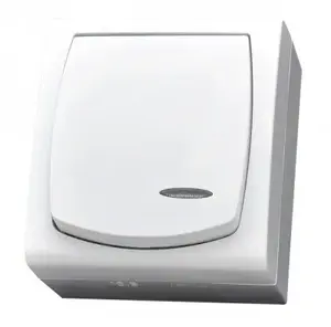 Ospel ŁNH-1NS/00 Single Pole Switch IP44 White