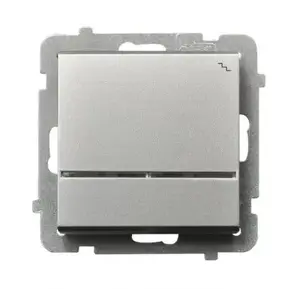 Ospel Sonata ŁP-3RS/m/38 Single Staircase Switch, 16A, IP20, Silver