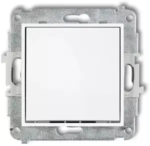 Karlik 25IWP-3.1 Staircase Switch Mechanism, Single Button, Matte White