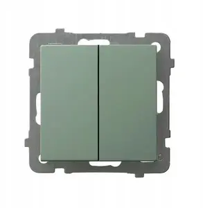 Ospel AS ŁP-2G/m/84 Double Rocker Switch, Matte Green