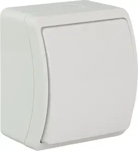 ELEKTROPLAST Koala Surface-Mounted Universal/Staircase Switch IP44 White