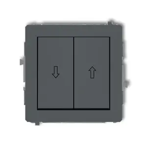 Выключатель жалюзийный Karlik 28DWP-8, 10А 250В, графит