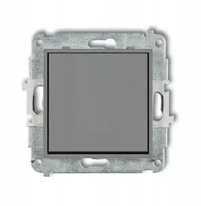 Karlik ICON Intermediate Switch Mechanism, Single Button, Matte Grey