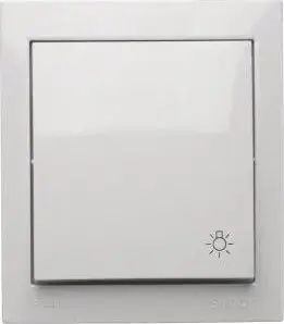 Kontakt-Simon Simon Aquaclick Light Push-Button, 10 AX, 250 V, White