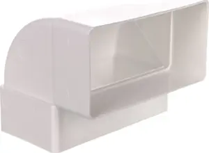 VENTS WP060 Vertical Ventilation Elbow 90 Degrees 110x54mm White