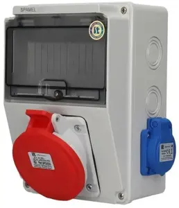 Распределительный щит Spamel SB-074605-S0030-54 5x16A и 3x16A, номинальный ток 32A, IP54