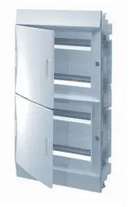 ABB Mistral41F iebūvējams modulārais sadales skapis 4x12 48M IP41 100A II klase ar pilnām durvīm un N+PE spailēm