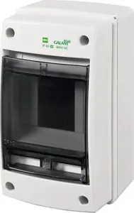 Распределительный щит ELEKTROPLAST GALANT PLUS RN 1/3+1, накладной, IP65, прозрачная дверца, клеммы N+PE