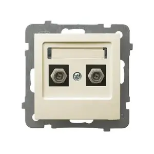 Ospel GPA-2GF/m/27 dubultā F-tipa antenas rozete