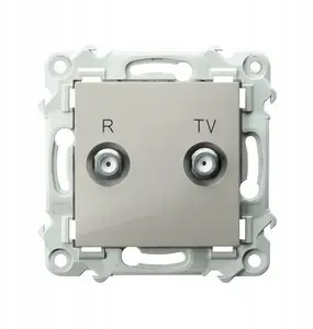 Оконечная розетка RTV Ospel SZAFIR GPA-10ZPZ/m/83 10 дБ, кашемировый бежевый