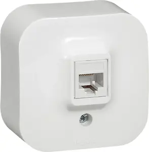 Legrand Forix RJ45 Cat 5e UTP Single Data Socket, White