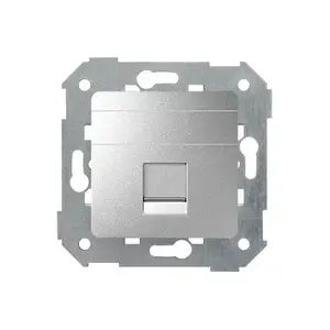 Крышка для розетки RJ45 Kontakt-Simon 82005-93 плоская со шторкой алюминий