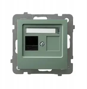 Ospel GPK-1G/K/m/84 Single Computer Socket Category 5e MMC Matte Green