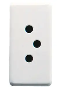 Gewiss GW20351 Swiss Standard 3P 10A 250V Electrical Outlet White