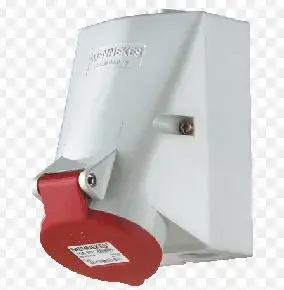 Mennekes Wall-Mounted Socket 16A 400V IP44 2-Pole Screw Terminals