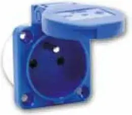 PCE 104-0GP Panel Mount Socket 16A 3P 230V IP54