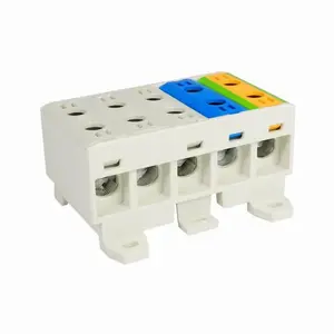 Распределительный блок ELEKTROPLAST WLZ35/5x35/sssnz 5-полюсный для кабелей AL/CU 5x35мм2, монтаж на DIN-рейку