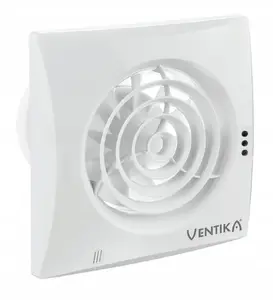 Ventika ECHO D100QH aksiālais ventilators 100mm 7.5W 97m3/h ar higrostatu un lodīšu gultņiem