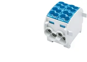 Распределительный блок Simet SCB 25-2 однополюсный 2x25мм2 синий