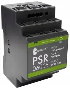 SilentiumPC PSR 06005 DIN sliedes impulsu barošanas bloks 5VDC 6.5A