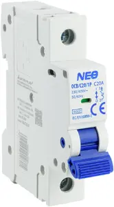Автоматический выключатель ELEKTROPLAST NEO OCB/C20/1P 1P C 20A 6kA