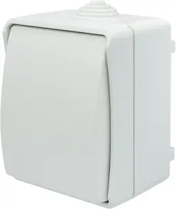 Düwi Aqua Plus 40222 Surface-Mounted Single Push-Button Switch IP44 White