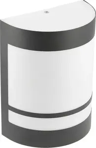 GTV Eso OS-ESOE2711-20 Outdoor Wall Lamp, IP54, 1x11W E27, Black