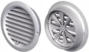 Ventika MW125KOR Adjustable Round Ventilation Grille with Flange 125mm