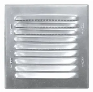 Ventika metāla ventilācijas restes ar sietu 165x165mm hromētas WX1CHR