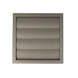 Ventika MW100AZKSZ Wall Louver Vent 154x154mm for 100mm Duct, Grey