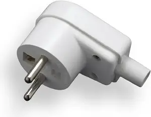Elgotech WT-20S Angled Plug 16A 250V White