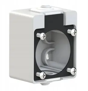 PCE 106-0g virsapmetuma montāžas kārba vienfāzes rozetēm ar 50x50mm atloku, pelēka