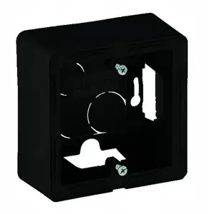 Legrand 754066 Одинарная накладная монтажная коробка, черная