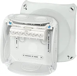 Hensel DK 0606 GZ Junction Box, 5x6mm2, IP66, Grey