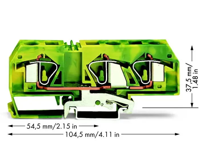 Wago 283-677 3-vadu spailu bloks Photo 2