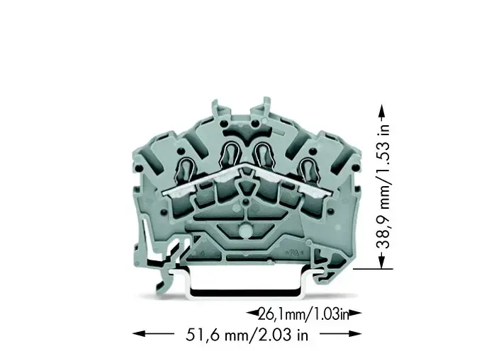 Wago 2002-6401 4-vadu spailes bloks Photo 2