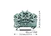 Wago 2002-6401 4-vadu spailes bloks Photo 2
