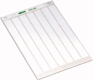 Wago 210-345 Self-Adhesive Labels, Rounded Rectangle, White, 150 Pieces