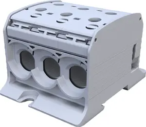 Винтовая клемма на DIN-рейку Simet STB 95-3 SIMBLOCK для алюминиевых и медных проводов, серая
