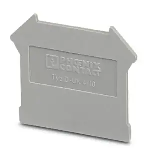 PHOENIX CONTACT D-UK 4/10 Terminal Block Cover, Grey