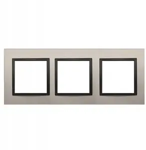Kontakt-Simon 54 Nature Triple Frame, Satin Night Metal