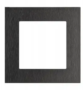 Kontakt-Simon 55 Nature Single Frame Inox Black