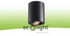 Накладной светильник Eco Light OHN-5C под лампу GU10 черный