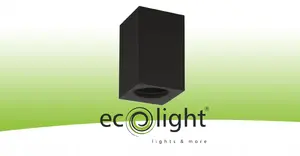 Накладной квадратный одинарный галогенный светильник Eco Light OHN-8C под лампу GU10