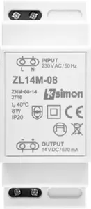 Kontakt-Simon ZL14M-08 Modular LED Power Supply 14V DC 8W